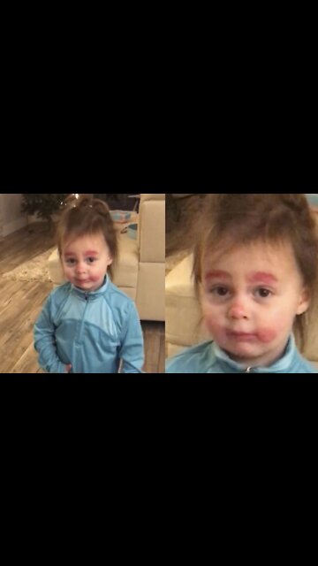 I did NOT use mom's makeup!