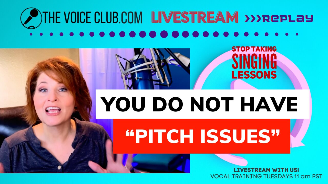 You do NOT have pitch issues!