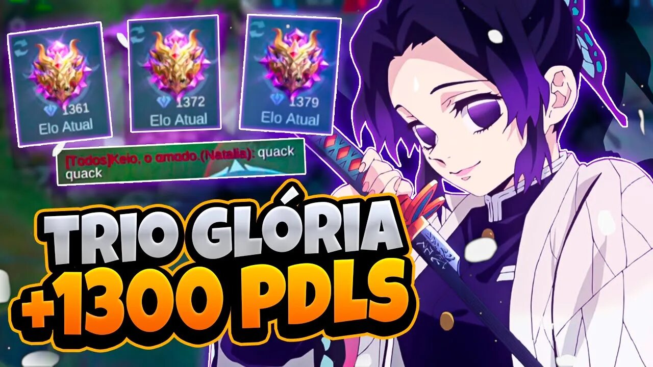 CAI CONTRA TRIO DE 1K DE PDL NA SOLO, E AINDA DEU CHAT KKK | MOBILE LEGENDS