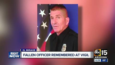 Fallen officer remembered at vigil