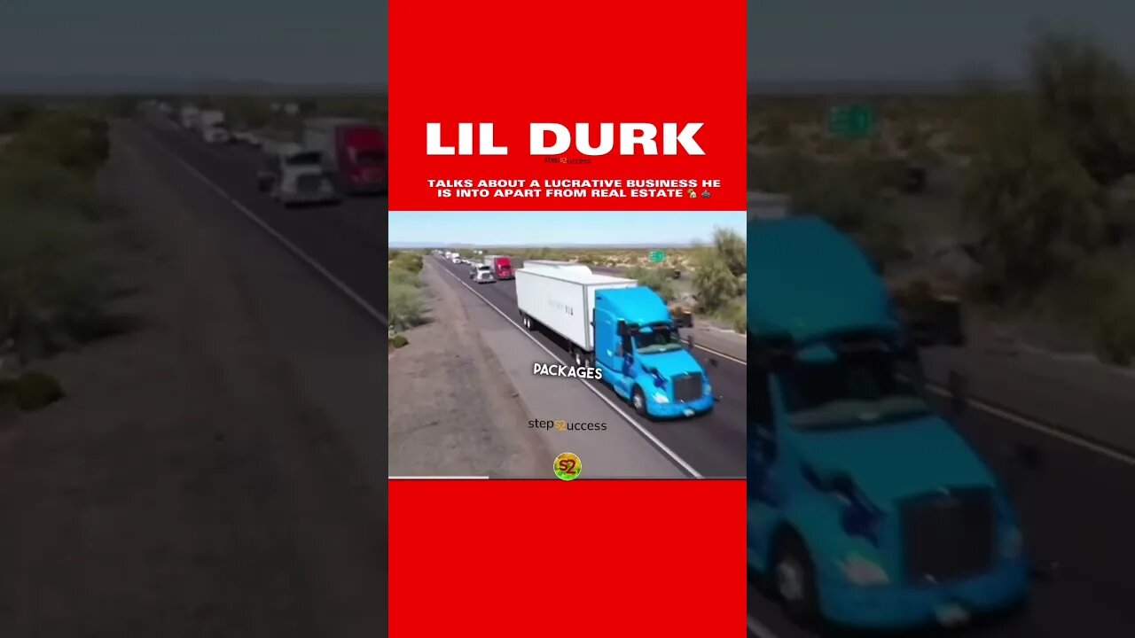 #lildurk You buy[Semi]trucks then get contracts from Walmart and Amazon to deliver the goods #shorts