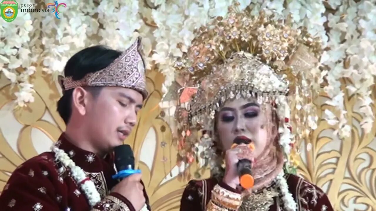 PENGANTIN MENYANYI akhirnya ku menemukanmu di desa Bandar / resepsi pernikahan meri & bayu