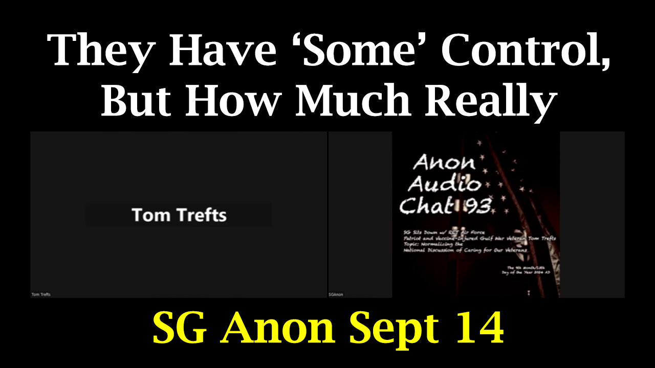 SG Anon Sept 14 - They Have ‘Some’ Control, But How Much Really