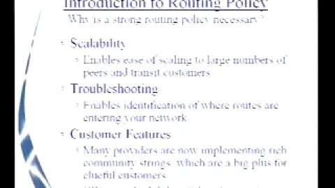 Tutorial Routing Policy Implementation Guide