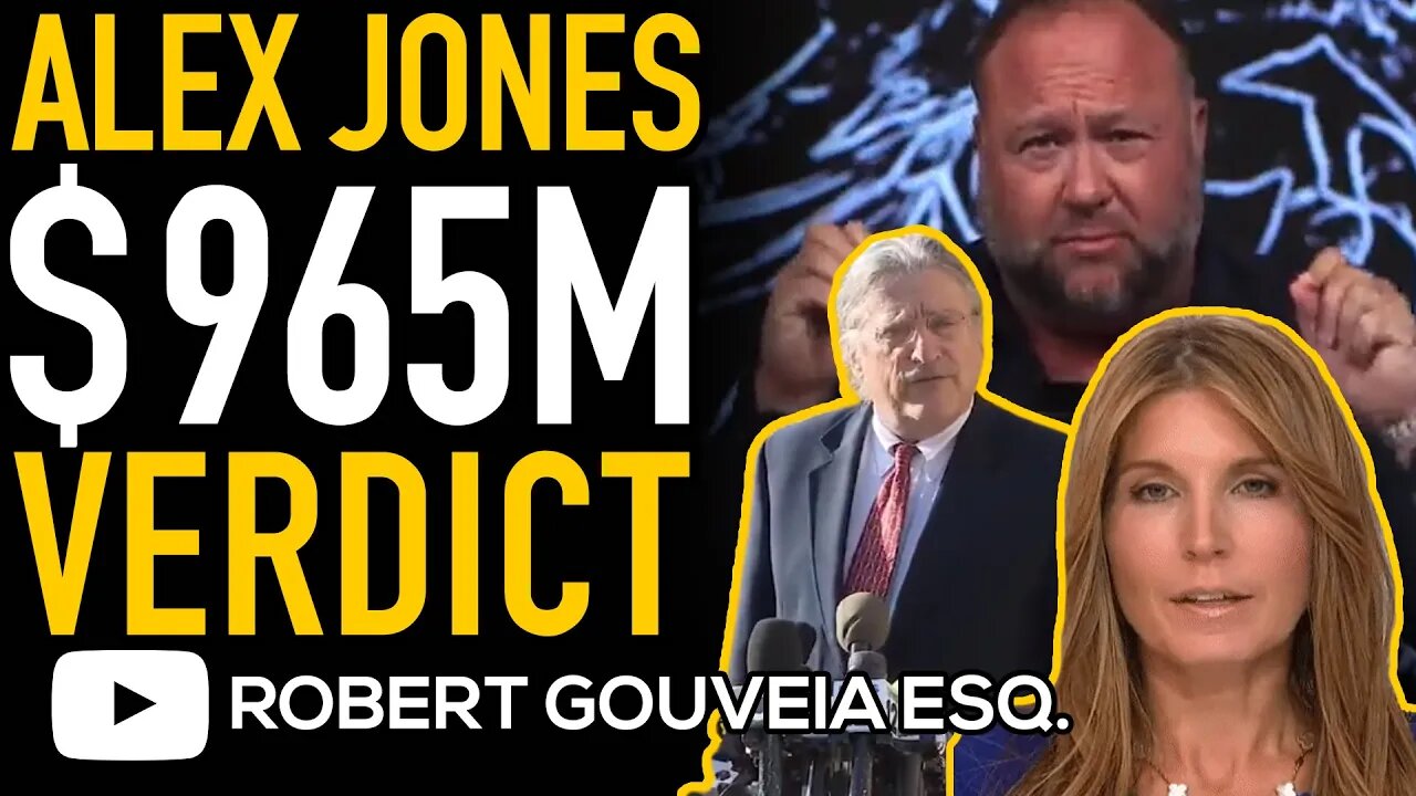 Alex Jones Verdict: $965 MILLION in DEFAMATION Damages in FREE SPEECH Loss