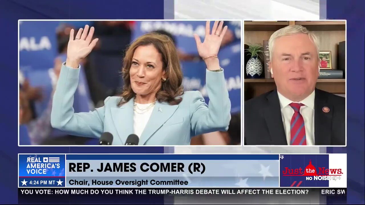 Rep. James Comer warns that Harris will drive America further left than Biden if elected