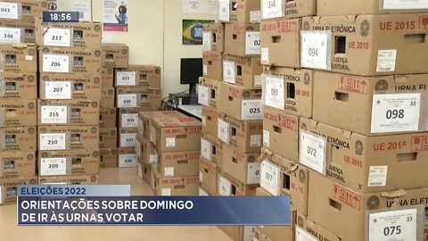 Eleições 2022: Orientações sobre o Domingo de ir às Urnas votar.