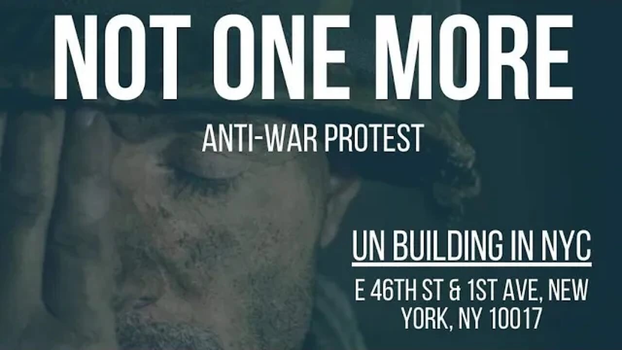 Not One More Anti War Protest UN 46th&1st NYC1/13/23 Diane Sare,Larry Sharpe,Libertarian Party NY/CT