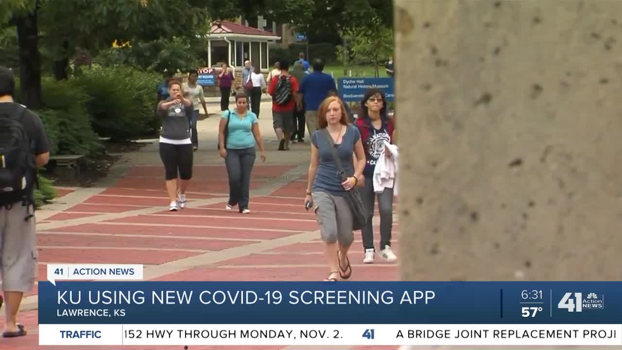 KU using new COVID-19 screening app