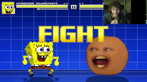 SpongeBob SquarePants VS Annoying Orange In An Epic Battle In The MUGEN Video Game