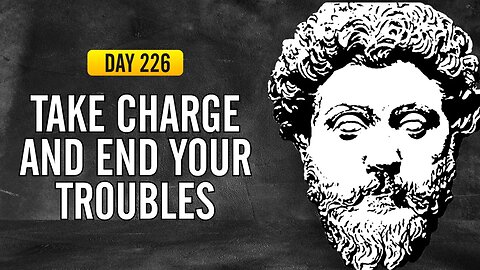 Take Charge and End Your Troubles - DAY 226 - The Daily Stoic 365 Day Devotional