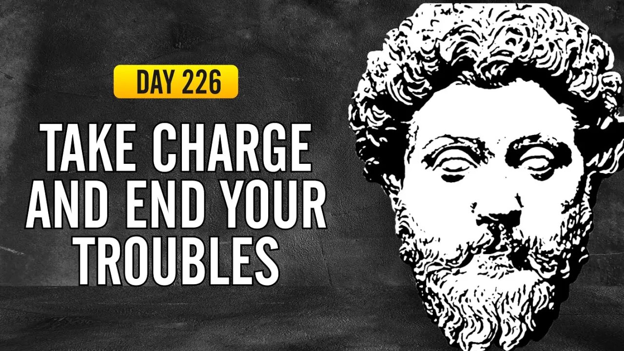 Take Charge and End Your Troubles - DAY 226 - The Daily Stoic 365 Day Devotional
