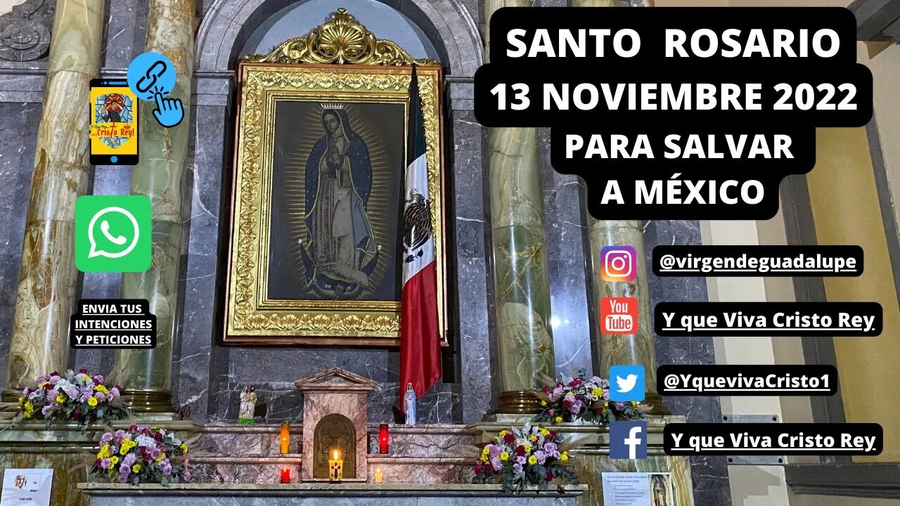 ROSARIO PARA SALVAR A MÉXICO: VIVA CRISTO REY #Rosario #rosariohoy #ROSARIO #vivacristorey #iglesia