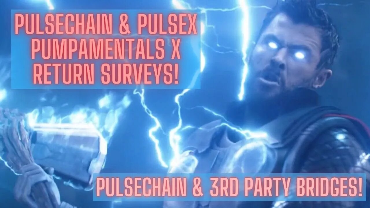 PulseChain & PulseX Pumpamentals X Return Surveys! PulseChain & 3rd Party Bridges!