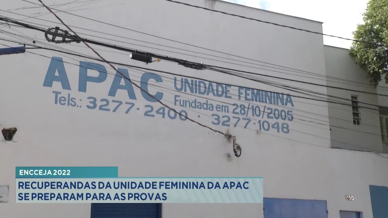 ENCCEJA 2022: Recuperandas da Unidade Feminina da APAC se preparam para as provas.