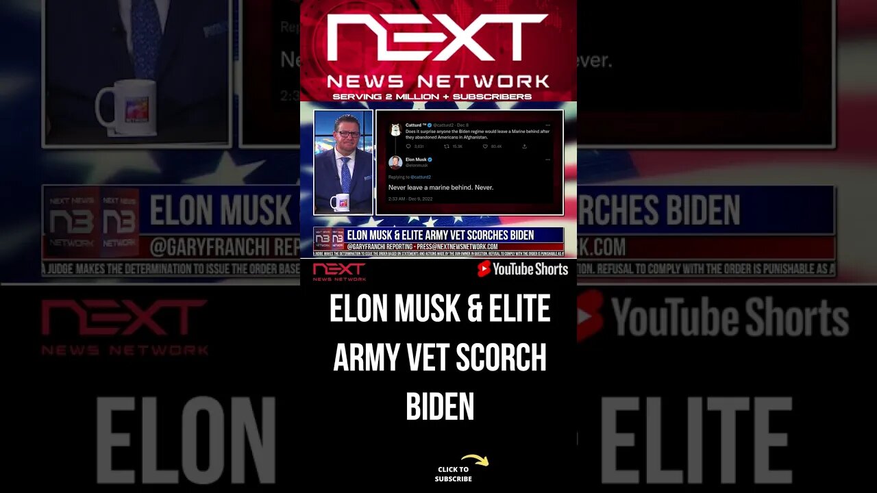 Elon Musk & Elite Army Vet Scorch Biden #shorts