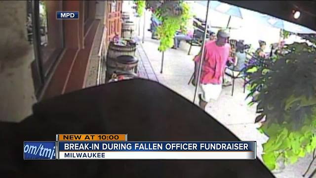 Milwaukee Police seek suspect who burgled business during fundraiser for fallen officer