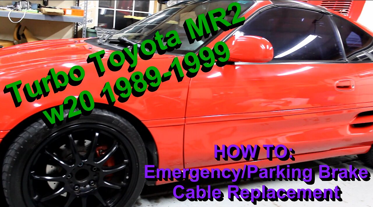 HOW TO: Turbo Toyota MR2 Emergency/Parking Barke Cable Replacement Fat Guy Builds