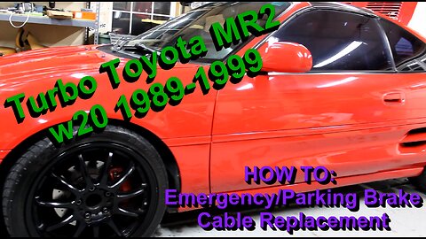 HOW TO: Turbo Toyota MR2 Emergency/Parking Barke Cable Replacement Fat Guy Builds