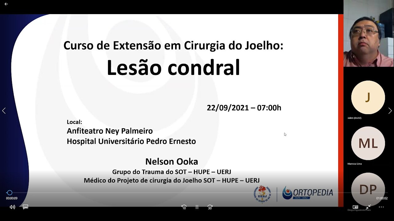 Curso de Extensão em cirurgia do joelho HUPE-UERJ - lesão condral