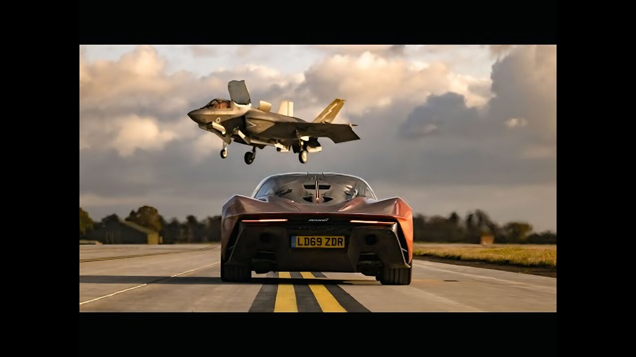 McLaren vs F35 fighter jet😱