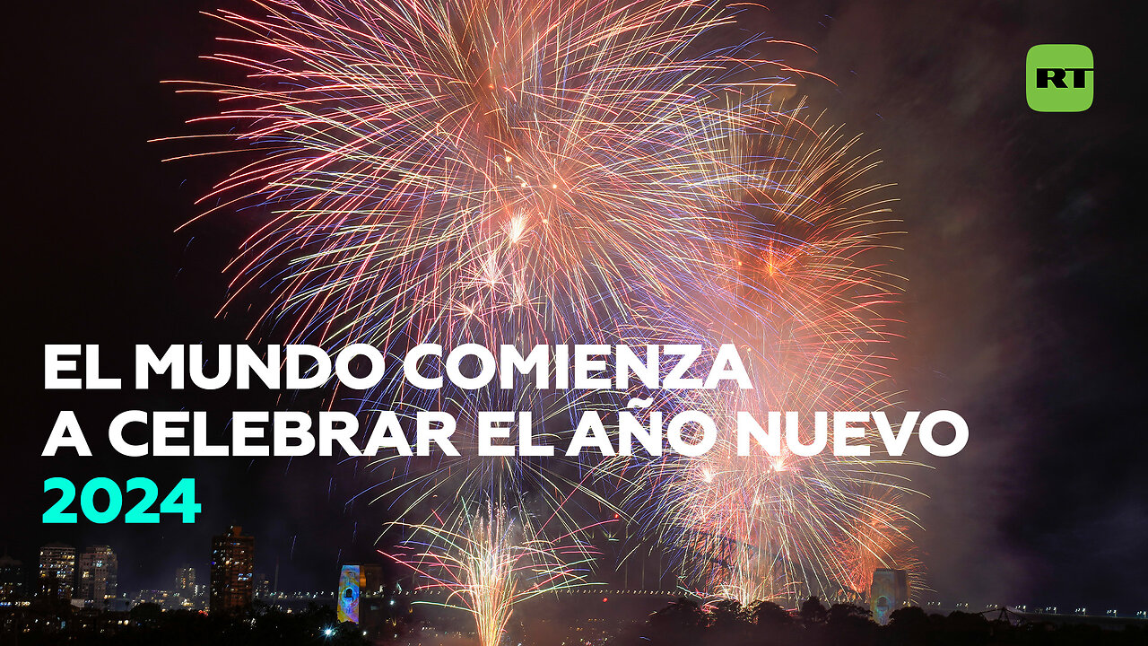 El mundo comienza a celebrar el Año Nuevo 2024 con vistosos espectáculos de fuegos artificiales