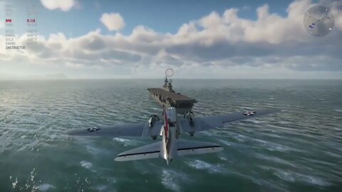 Landing on a aircraft carrier with bombers ft top gun