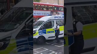 Police pelted with bottels #london #iran