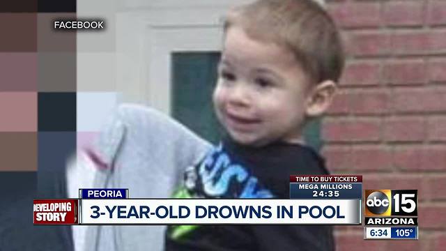 Boy found unresponsive in Peoria pool dies in hospital