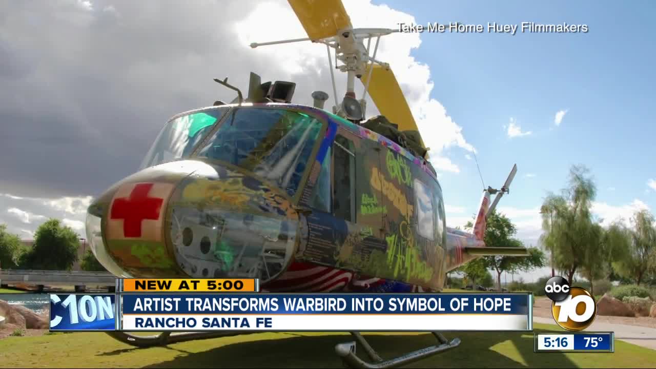 San Diego artist transforms wounded warbird into symbol of hope in documentary