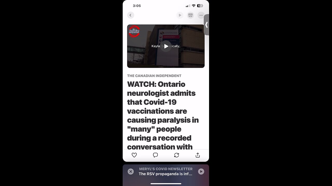 Ontario neurologist admits that Covid-19 vaccinations are causing paralysis in "many" people during a recorded conversation