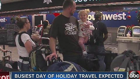 Busiest day of holiday travel expected on Friday