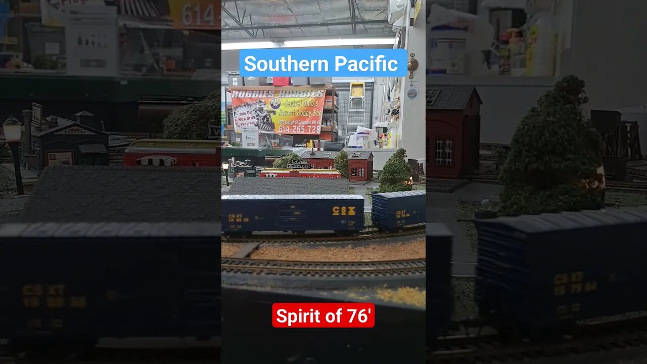 Southern Pacific 6800 Spirit of 1776 Buy War Bonds Locomotive and Caboose (HO Scale) #shorts