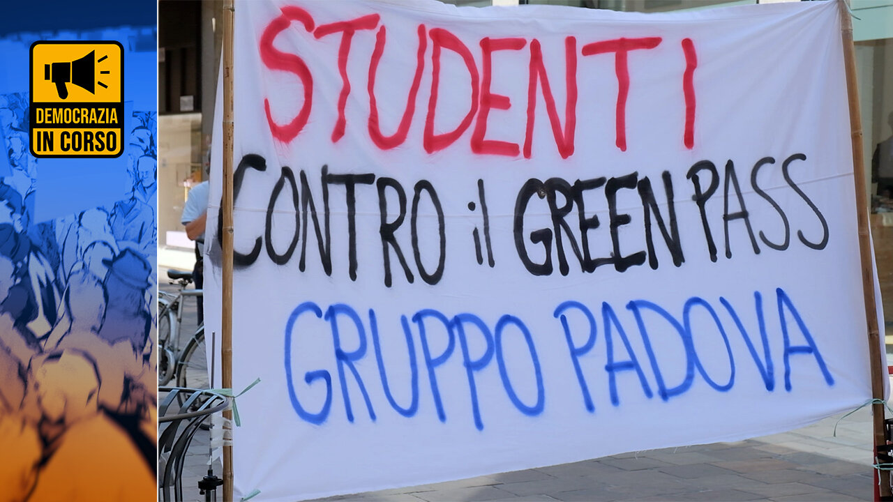 ANCHE A PADOVA MANIFESTANO GLI STUDENTI CONTRO IL GREEN PASS