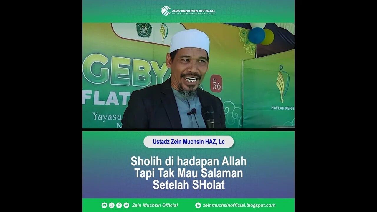 Tak Mau Salaman Setelah Sholat - Ustadz Zein Muchsin