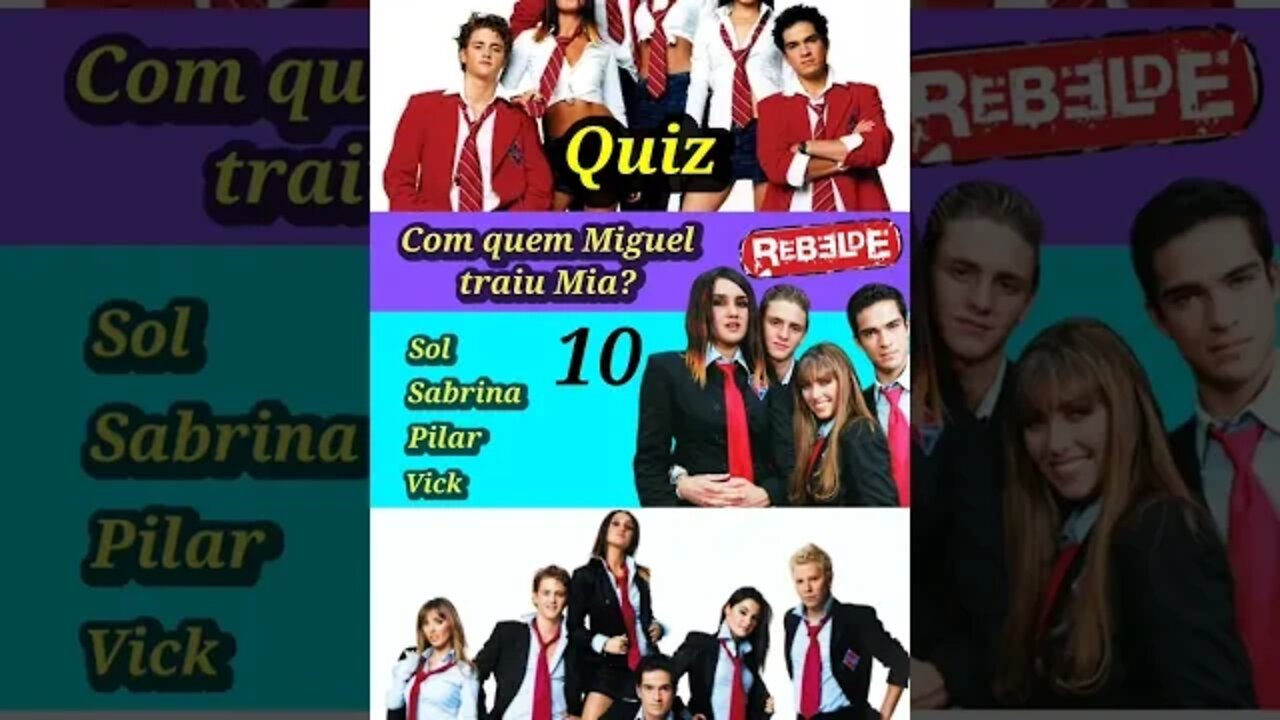 QUIZ REBELDE #REBELDE # VIRAL #SHORTS