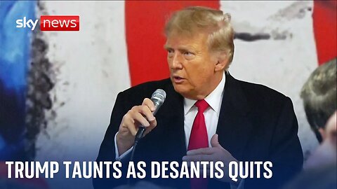 Donald Trump on Ron DeSantis Quitting!