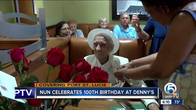 Nun gets Port St. Lucie restaurant booth named in her honor