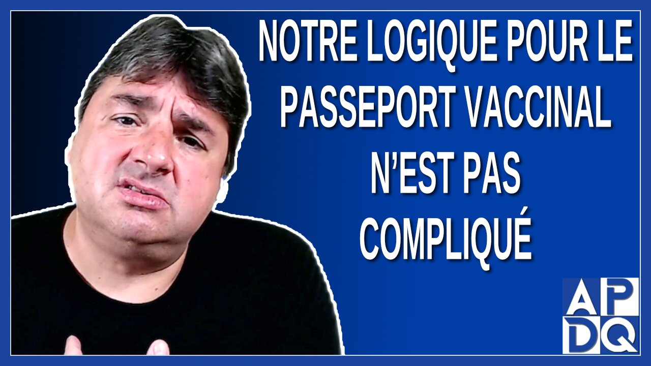 Notre logique pour le passeport vaccinal n’est pas compliqué. Dit Arruda