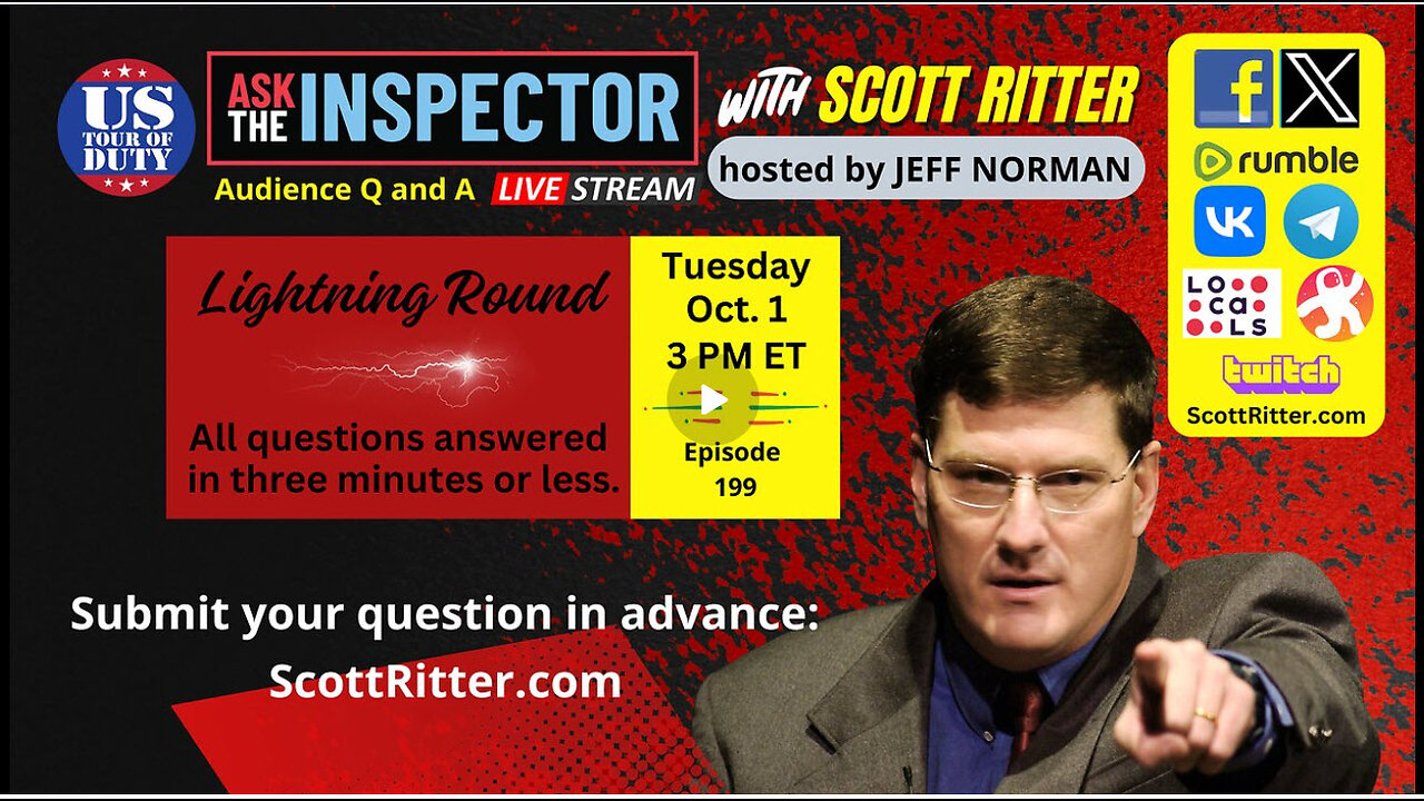 Ask the Inspector Ep. 199 (streams live on Oct. 1 at 3 PM ET)