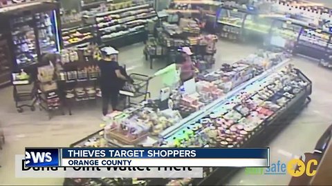 Thieves targeting distracted shoppers