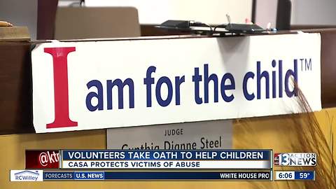 CASA volunteers take oath to help children