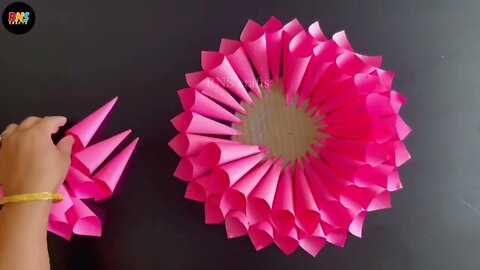 Beautiful Flower Wall Hanging / Paper Craft For Home Decoration / Paper Wall Hanging /DIY Wall Decor