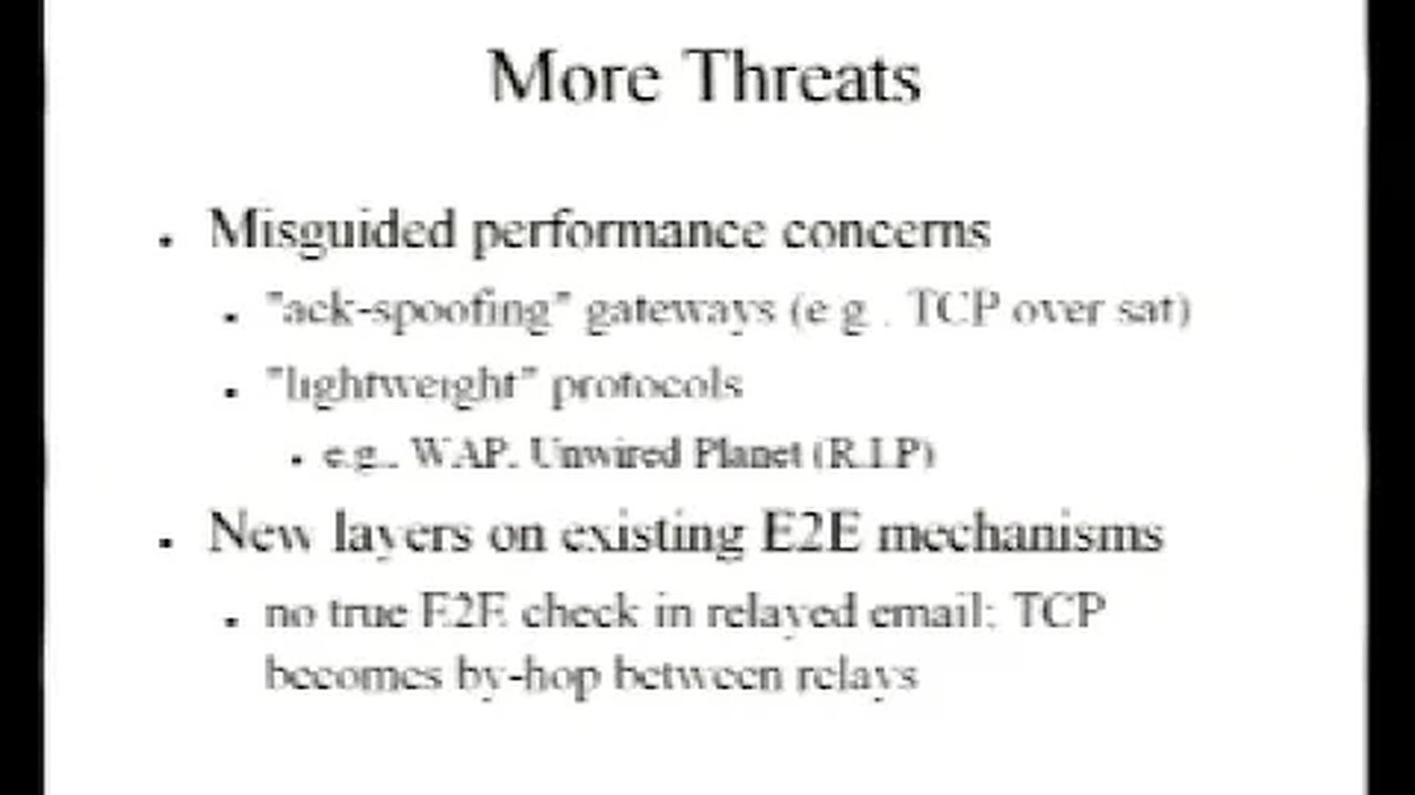 End to end, Spam, and DoS Threats to the Model That Made the Internet Great