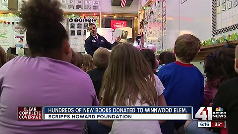 41 Action News donates more than 750 books to Winnwood Elementary to celebrate National Reading Day