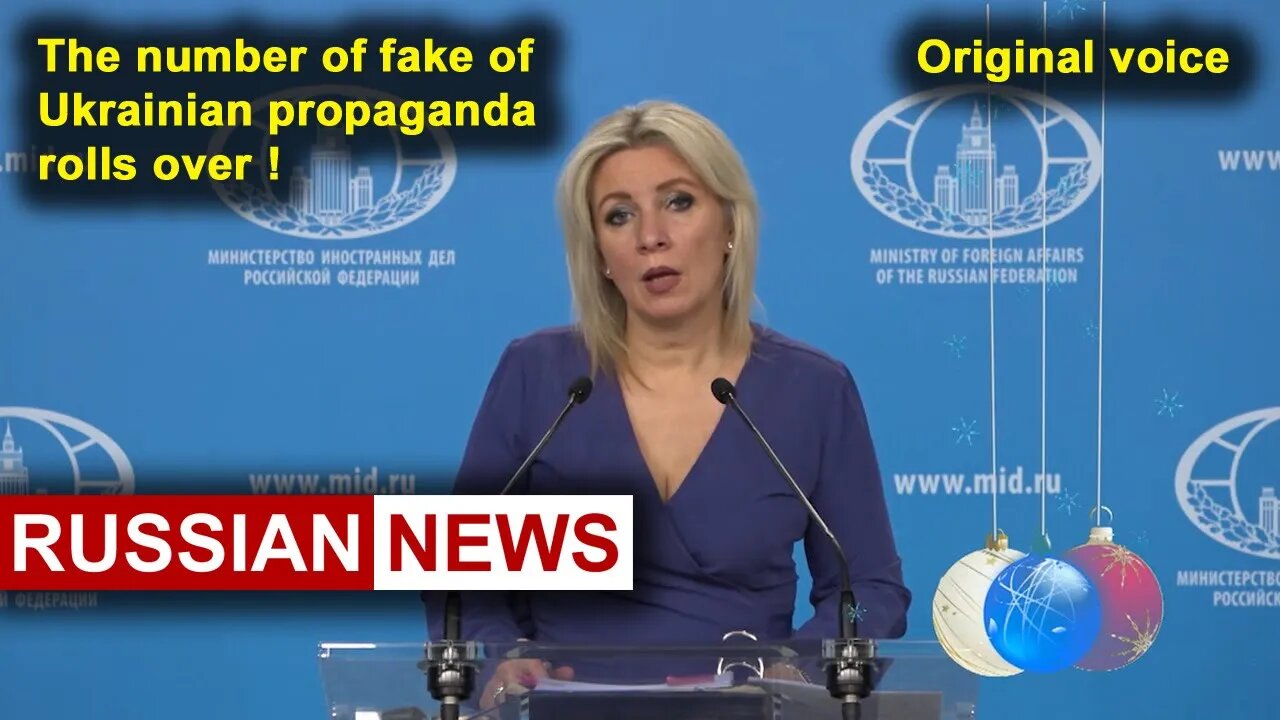 The number of fake Ukrainian propaganda rolls over! Zakharov. Russia Ukraine. RU