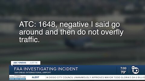 FAA investigating San Diego airport incident after recording captures confusion between pilot, air traffic controller