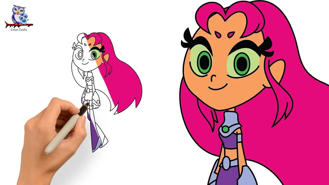 How to Draw Starfire - Teen Titans Go!