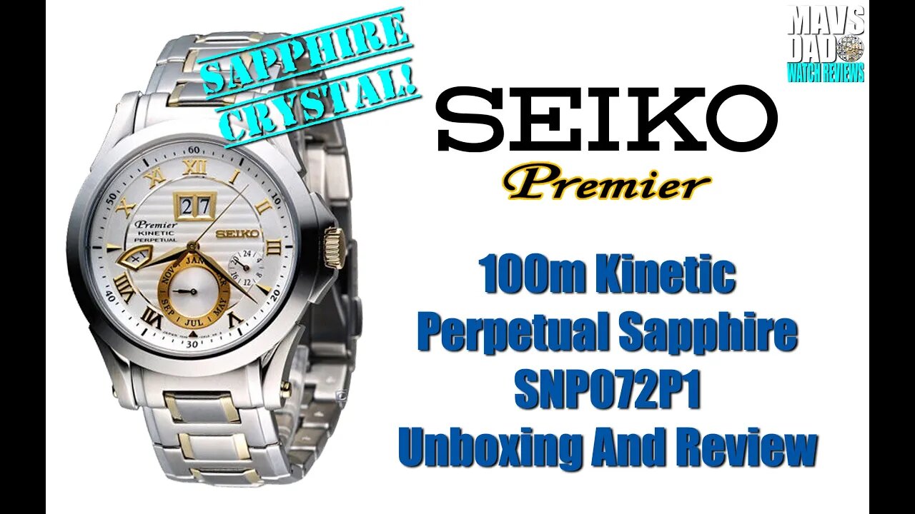 Dress Watch Stunner! | Seiko Premier 100m Kinetic Perpetual SRP072P1 Unbox & Review