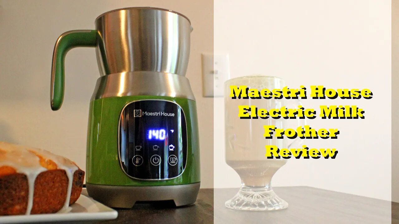 Green Maestri House Milk Frother Review - Matcha Cappuccino